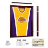 COOBL Jersey Display Frame Case,Jersey Shadow Box with UV Protection Acrylic and Hanger for Baseball Basketball Football Soccer Hockey Shirt,Uniform, Graduates,Brown view 1