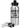 Art by Chelsydale Gifts for Being a Twin Brother Water Bottle Tumbler - 20oz Reusable Drinkware - Twins Bro Sibling Day Identical Monozygotic Fraternal Dizygotic Funny Cute Gag Idea - Happiness view 2