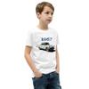 1957 Thunderbird Antique Classic Car Youth Short Sleeve T-Shirt White view 2