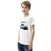 1957 Thunderbird Antique Classic Car Youth Short Sleeve T-Shirt White view 3