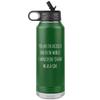 Father's Day Water Bottle From Son You are the Luckiest Dad in the World Insulated Tumbler 32oz BPA Free view 1