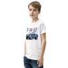1967 high-Performance Pony car 427 SC Cobra Roadster Muscle Car Youth Short Sleeve T-Shirt White view 3