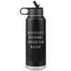 Father's Day Water Bottle From Son You are the Luckiest Dad in the World Insulated Tumbler 32oz BPA Free view 1