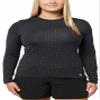 HANG TEN Womens Long Sleeve Rashguard Sun Shirt (US, Alpha, X-Small, Regular, Regular, Stretch Limo) view 1