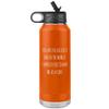 Father's Day Water Bottle From Son You are the Luckiest Dad in the World Insulated Tumbler 32oz BPA Free view 1