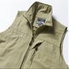 XINDSJDS Summer Mesh Vest Men Thin Breathable Multi Pocket Classic Sleeveless Climbing Hiking Fishing Jackets Dark Blue XL view 2