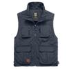 XINDSJDS Summer Mesh Thin Multi Pocket Vest for Male Big Size Male Casual 4 Colors Sleeveless Jacket 4 Pocket Khaki 5XL view 3