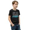 1964 Chevy C10 Vintage Pickup Truck Youth Short Sleeve T-Shirt Black view 2