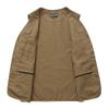 XINDSJDS Mens Cotton Multi Pocket Fishing Vest Outdoor Casual Sleeveless Jacket Big Size 4XL Army Green Vest 3XL view 4