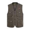 XINDSJDS Summer Multi Pocket Vest for Men Spring Autumn Male Casual Photographer Travel Sleeveless Jacket Green 4XL view 4