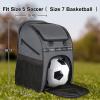 YOREPEK Soccer Bag, Soccer Backpack with Ball Compartment for Men and Women Fit Basketball Volleyball, Large Capacity Sports Equipment Bags Gift to School Gym Outdoor Camping, Black view 2