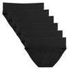 Intimate Portal Maternity Underwear Cotton Pregnancy Postpartum Panties Foldable Under the Bump Briefs 6 Pack Black L view 1