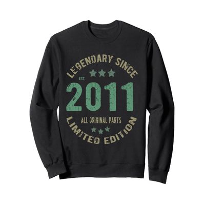 14 Year Old Bday Legend Since 2011 - Vintage 14th Birthday Sweatshirt