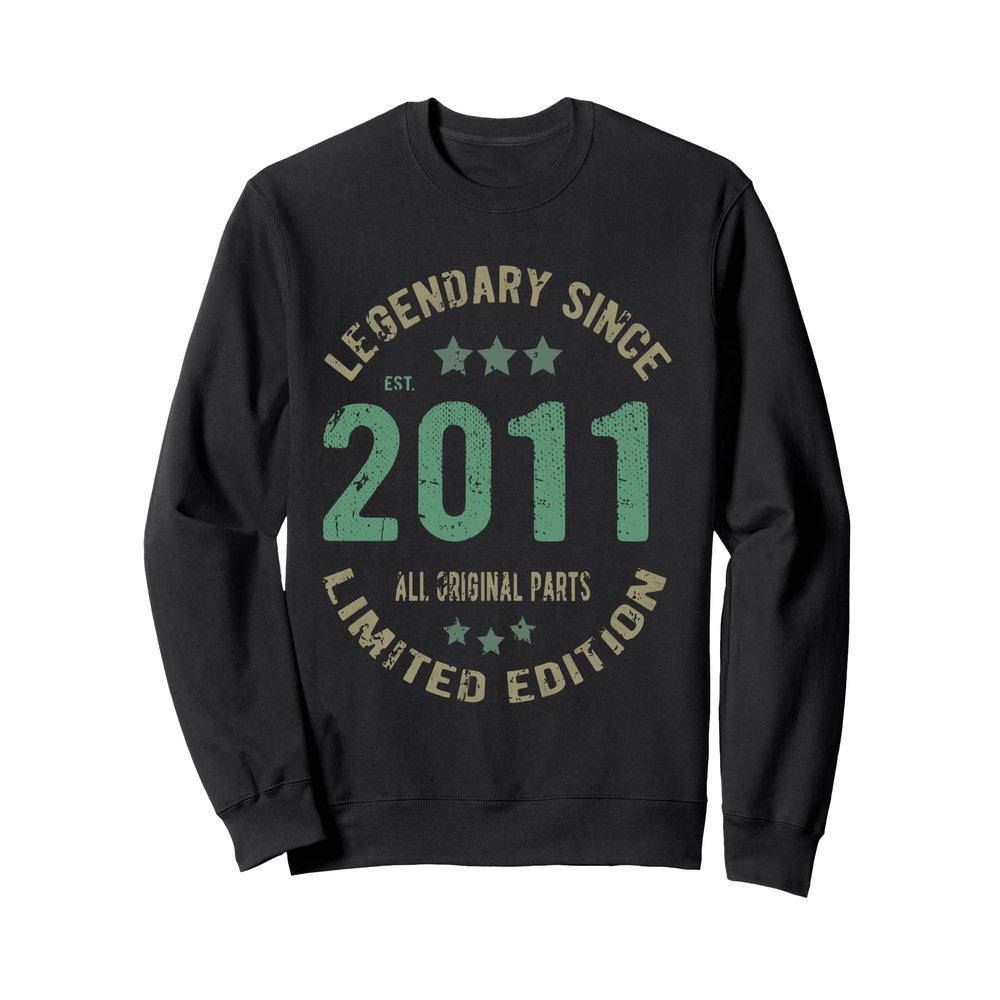 14 Year Old Bday Legend Since 2011 - Vintage 14th Birthday Sweatshirt