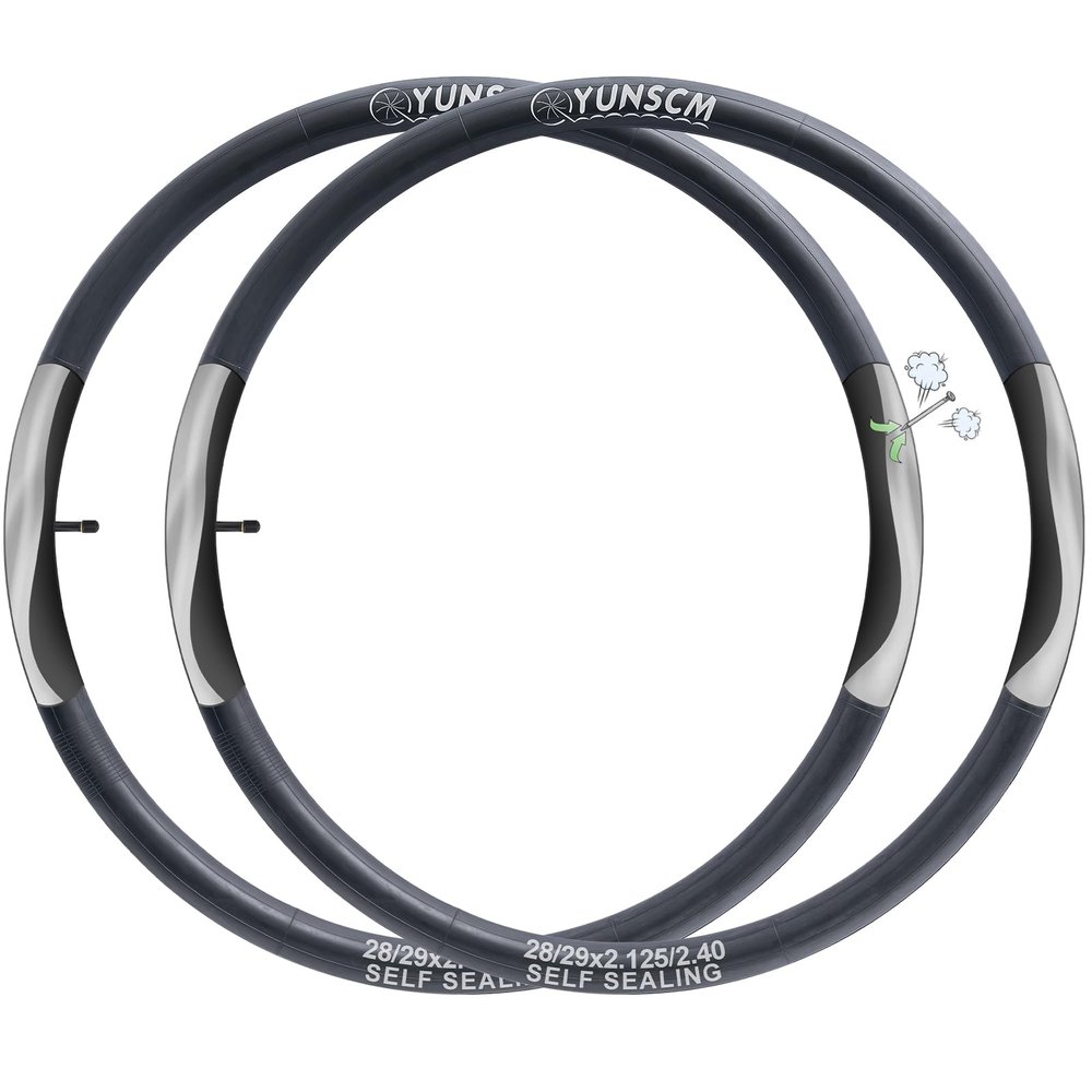 2-PCS 28"/29" Self Sealing Bike Tubes AV32mm 29x2.125/2.2/2.25/2.3/2.35/2.4 Super Automatic Repair Puncture Resistant 28/29 x 2.125-2.40 Bicycle Tire Tubes Schrader Valve