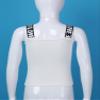 Hansber Kids Girls Summer Crop Top Ribbed Sleeveless Tees Shirts Ballet Yoga Sport Bras Tops Undershirts Activewear White 2-3 Years view 3