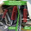 10L0L Golf Cart Shocks Absorber Front or Rear with Heavy Duty Coil Springs for EZGO Medalist TXT 1994+ Newer Gas & Electric Golf Carts, Replaces OEM# 76418-G01,70928-G01,70248-G01,70324-G01,76419-G01 view 4