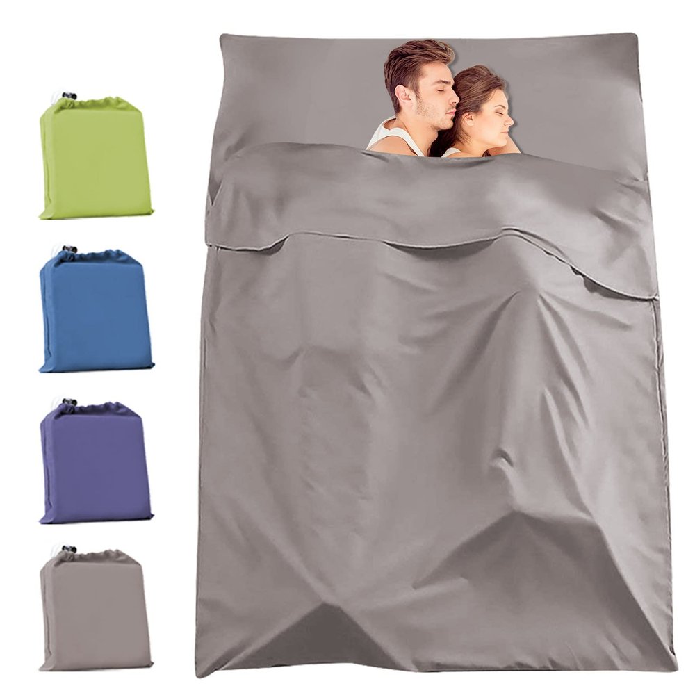 Mannice Travel and Camping Sheets Sleeping Bag Liner,Lightweight Travel Sheets for Hotel Portable Hotel Sleeping Bag Sack for Adults,Premium Soft Hotel Sleep Sheet for Traveling Hostels Picnic