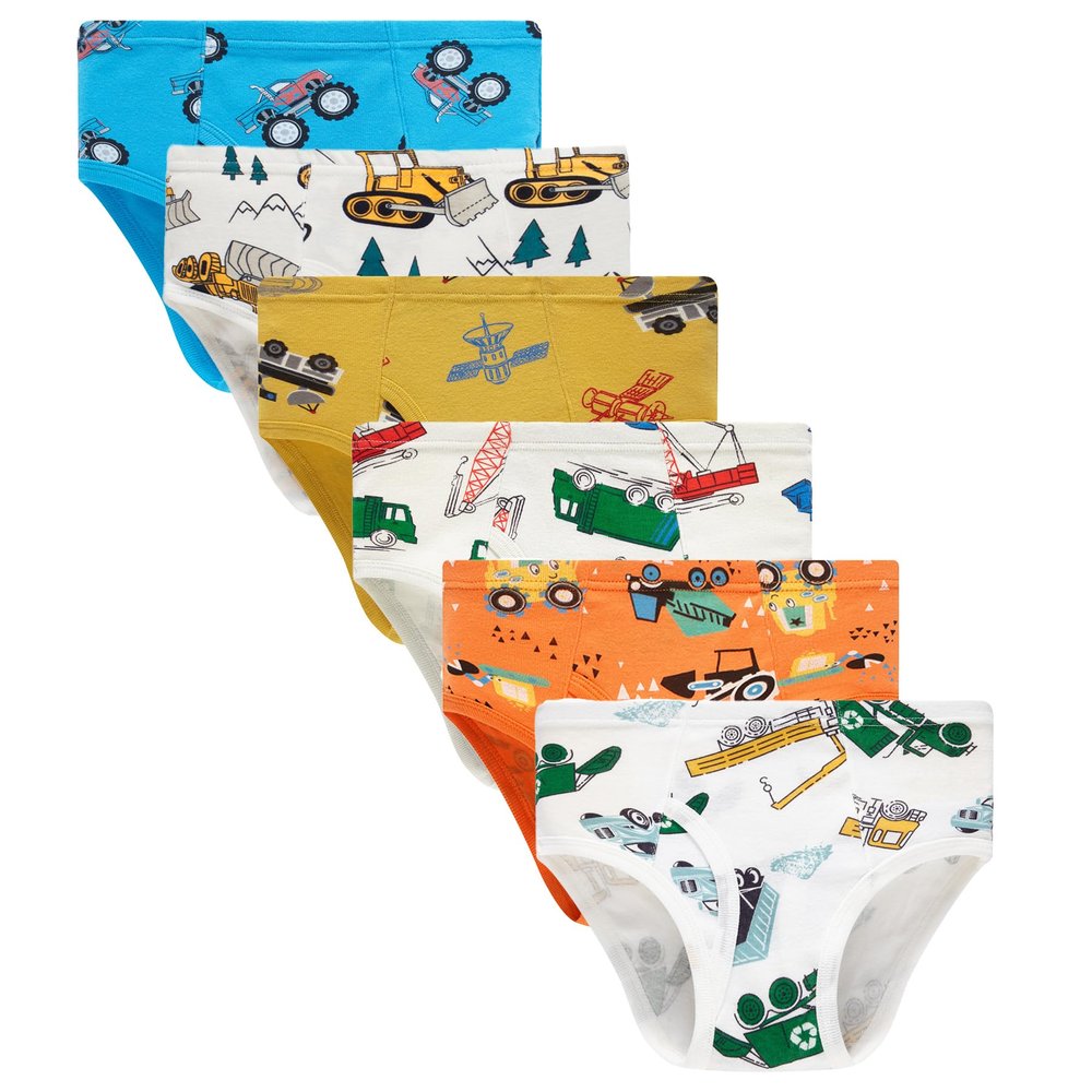 Boboking Little Boys Underwear Space Truck Toddler Briefs (Pack of 6) 2