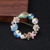 1pc Delicate Drip Oil Brooch Inlay Cute Fashionable Collar Pin for Girls Accessory for Beach Parties and Daily Wear view 4