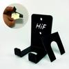 HIFLAME Single Olympic Barbell Hanger,Garage Gym Bar Wall Rack,Vertical Barbell Mount Rack,Space Saving Commercial or Home Gym Accessory,Holds Under 33mm Bar Size.Black view 2