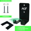 HIFLAME Single Olympic Barbell Hanger,Garage Gym Bar Wall Rack,Vertical Barbell Mount Rack,Space Saving Commercial or Home Gym Accessory,Holds Under 33mm Bar Size.Black view 3