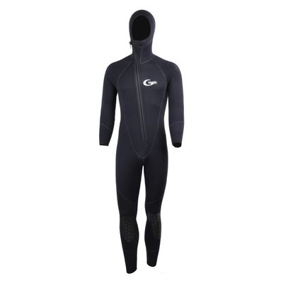 Full Wetsuits-3mm Wetsuit-Mens Neoprene Diving Suit Front Zipper Hoodie Snorkeling Surfing Suits High Elasticity Long Sleeve - Diving Water Sports Solid Colored Autumn Winter Spring Summer