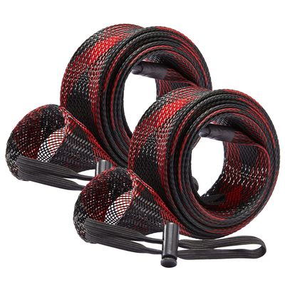 BASSDASH Casting Spinning Fishing Rod Sleeves Protective Rod Socks for Fishing Poles Up to 7-1/2ft