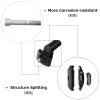 Azarxis Bike Seatpost with Clamp, 25.4mm 27.2mm 28.6mm 30.4mm 30.8mm 31.6mm x 350mm Bicycle Seat Post Aluminum Alloy Seat Tube Saddle Pole for MTB, Road Bike, BMX, Fixed Gear (Black - 28.6 x 350mm) view 3