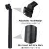 Azarxis Bike Seatpost with Clamp, 25.4mm 27.2mm 28.6mm 30.4mm 30.8mm 31.6mm x 350mm Bicycle Seat Post Aluminum Alloy Seat Tube Saddle Pole for MTB, Road Bike, BMX, Fixed Gear (Black - 28.6 x 350mm) view 4
