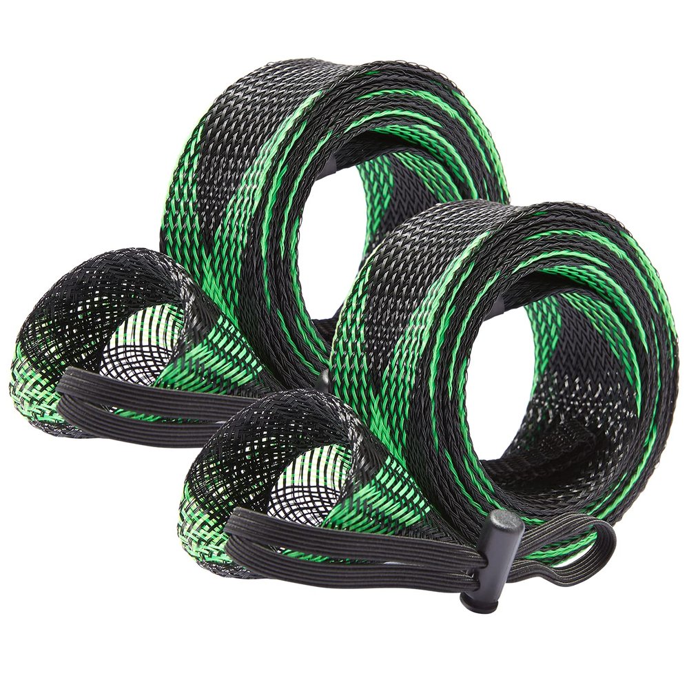 BASSDASH Casting Spinning Fishing Rod Sleeves Protective Rod Socks for Fishing Poles Up to 7-1/2ft