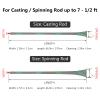 BASSDASH Casting Spinning Fishing Rod Sleeves Protective Rod Socks for Fishing Poles Up to 7-1/2ft view 2