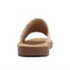 Soda Shoes Efron-S Women Flip Flops Basic Plain Slippers Slip On Sandals Slides Casual Peep Toe Beach (Raffia Nude, us_footwear_size_system, adult, women, numeric, medium, 7.5) view 2