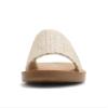Soda Shoes Efron-S Women Flip Flops Basic Plain Slippers Slip On Sandals Slides Casual Peep Toe Beach (Raffia Nude, us_footwear_size_system, adult, women, numeric, medium, 7.5) view 3