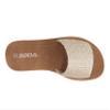 Soda Shoes Efron-S Women Flip Flops Basic Plain Slippers Slip On Sandals Slides Casual Peep Toe Beach (Raffia Nude, us_footwear_size_system, adult, women, numeric, medium, 7.5) view 4