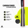 JOOLA Carbon X Pro Performance Ping Pong Paddle - Ergonomic Grip Handle & Pro Friction Technology - ITTF Approved - Ping Pong Racket for Advanced Control & Speed - Table Tennis Racket - Red view 2