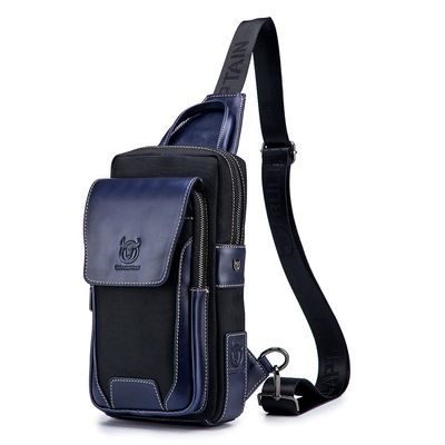 Sling Bag Crossbody Backpack for Men Women Outdoor Travel Tactical Fishing Hunting Hiking Handbag Shoulder Chest Pack Camping Casual Daypack Black Navy