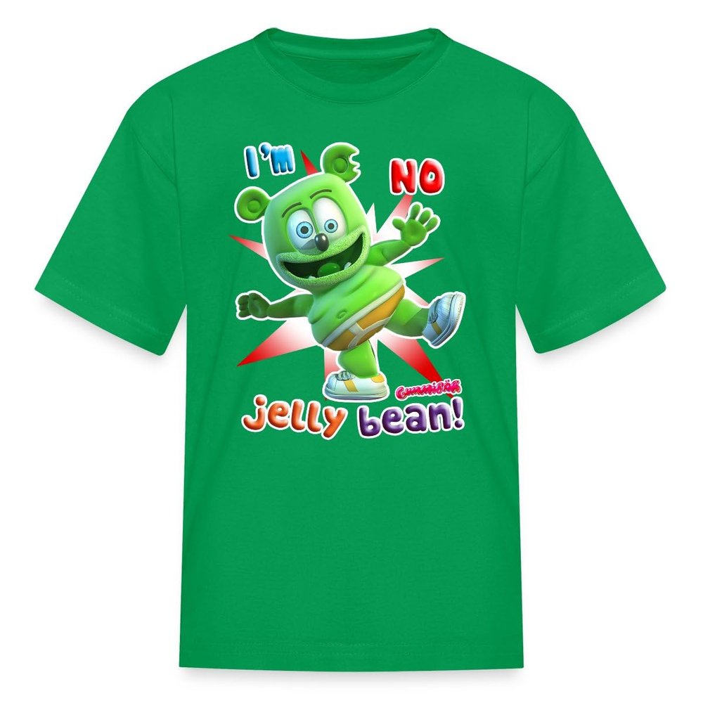 Spreadshirt Gummibr I'm No Jelly Bean Gummy Bear Merch Kid's T-Shirt, XL, Kelly Green