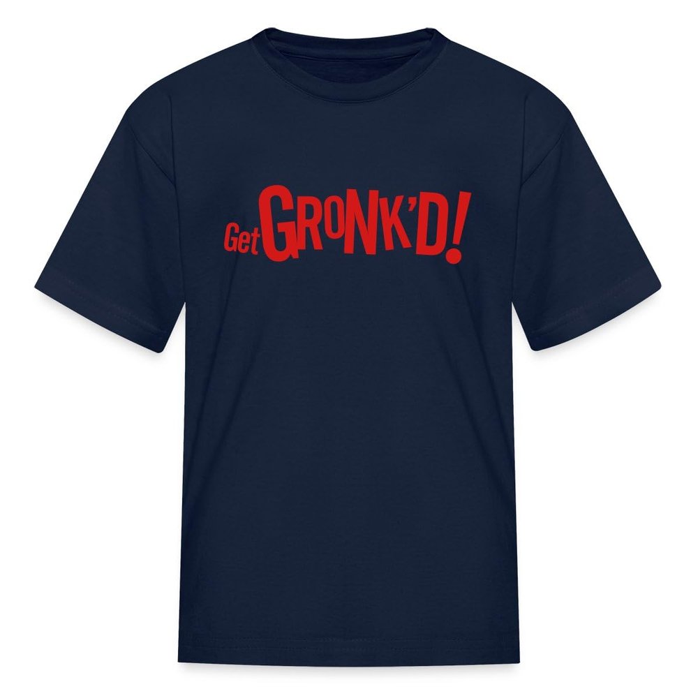 Spreadshirt Rob Gronkowski Get Gronk'd Kid's T-Shirt, S, Navy