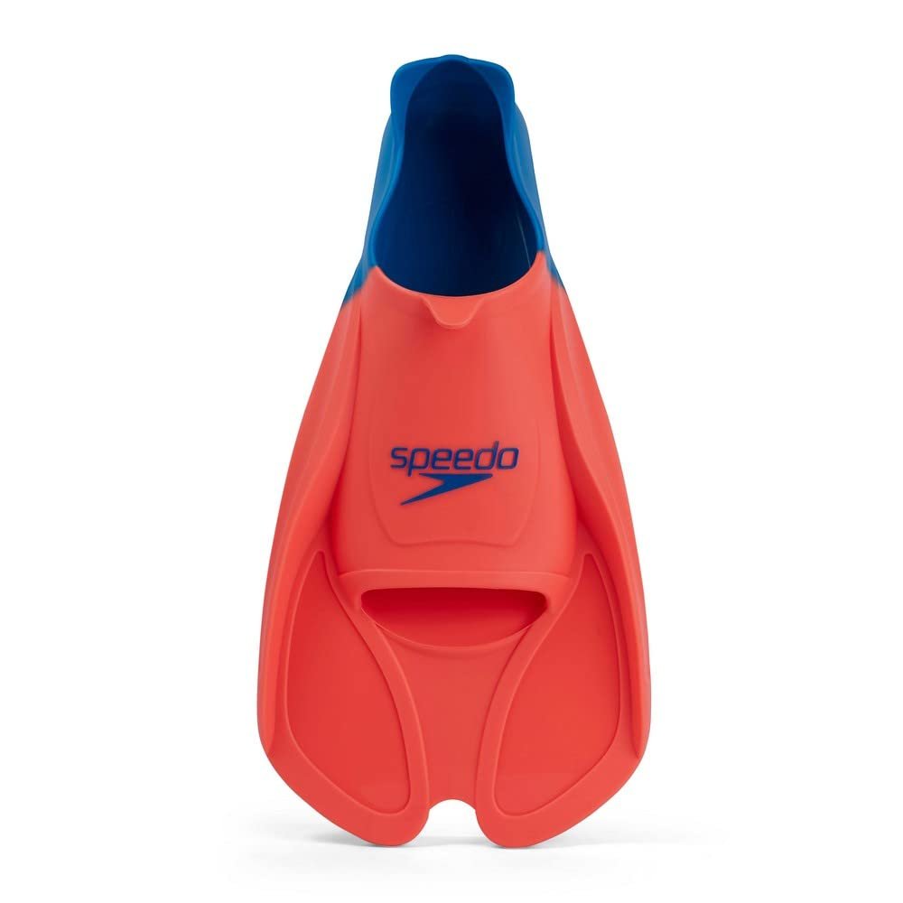 Speedo Unisex's Biofuse Training Fin, Fluro Tangerine/Pool Blue/Blue Flame, 44541