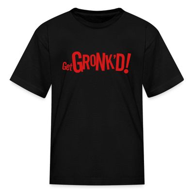 Spreadshirt Rob Gronkowski Get Gronk'd Kid's T-Shirt, S, Black