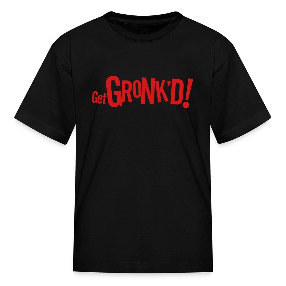Spreadshirt Rob Gronkowski Get Gronk'd Kid's T-Shirt, S, Black