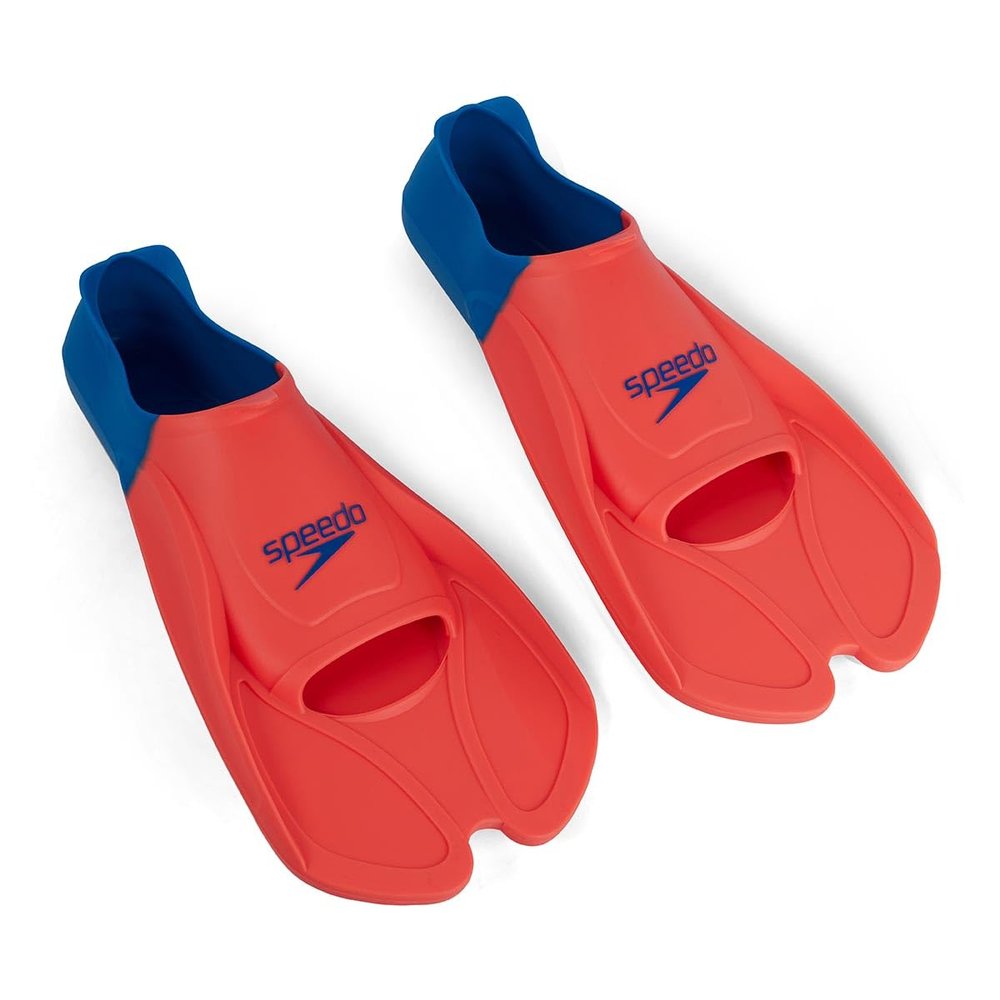 Speedo Unisex's Biofuse Training Fin, Fluro Tangerine/Pool Blue/Blue Flame, 44320