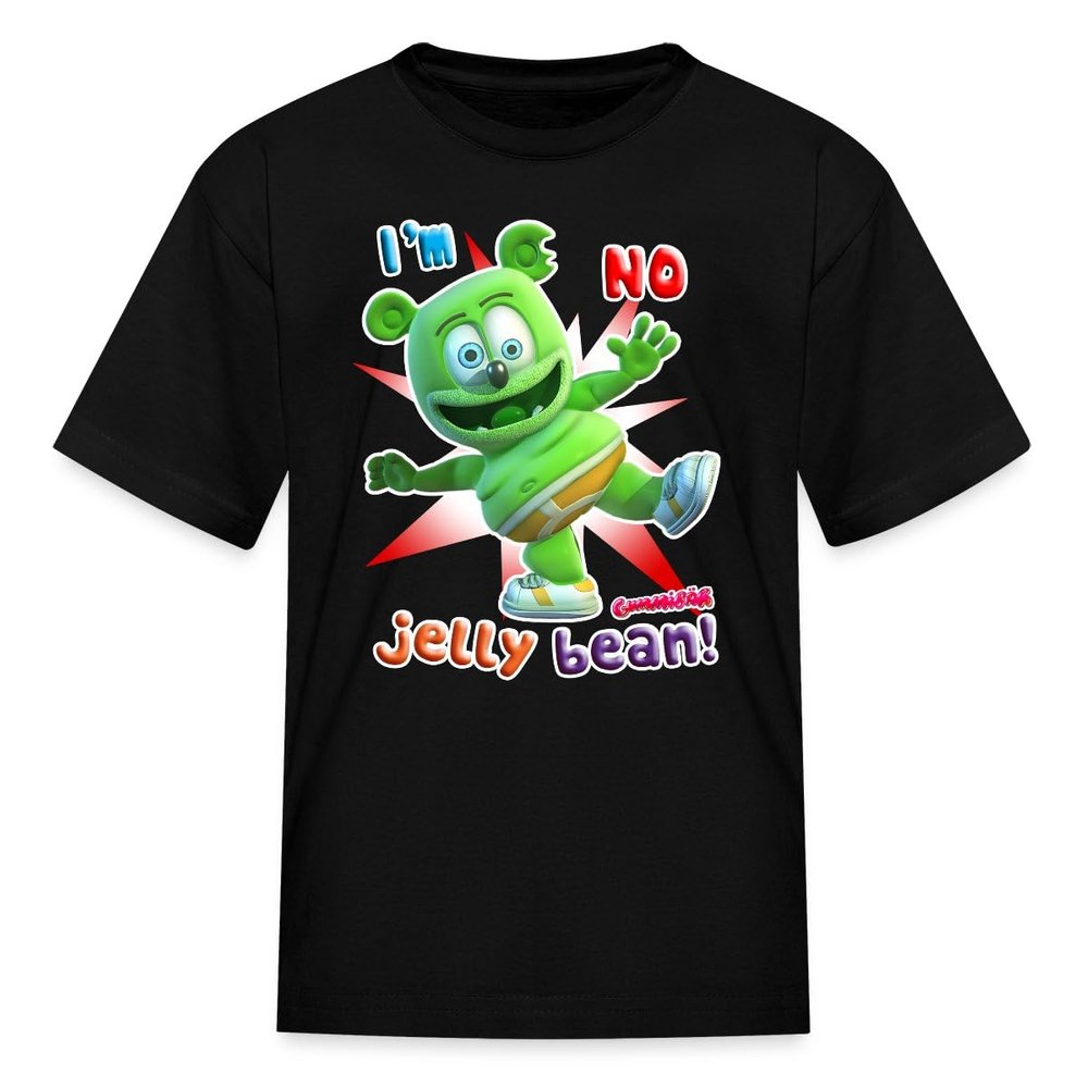 Spreadshirt Gummibr I'm No Jelly Bean Gummy Bear Merch Kid's T-Shirt, M, Black