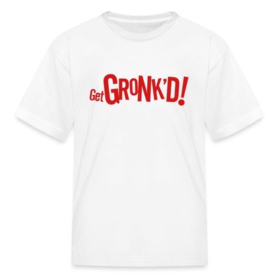 Spreadshirt Rob Gronkowski Get Gronk'd Kid's T-Shirt, S, White