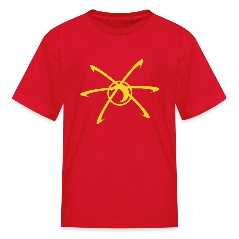Spreadshirt Jimmy Neutron Symbol Kids' T-Shirt | Boy Halloween Costume, XL, red