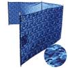 Ocean Camo Elite Beach Recycled Polyester Rip-Stop Extra Tall 42" Lightweight Windscreen, Privacy Screen, Wind Blocker, Free Matching Shoulder Bag (New Mahogany Wood Poles) view 1