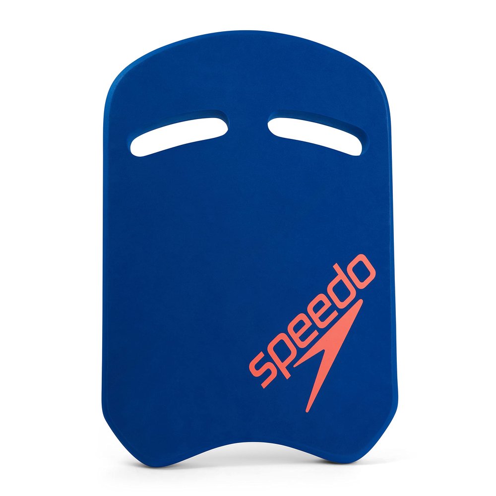 Speedo Unisex Swimming Kickboard | Comfortable | Waterproof Design | Build Lower Body Strength, Fluro Tangerine/Blue Flame, One Size