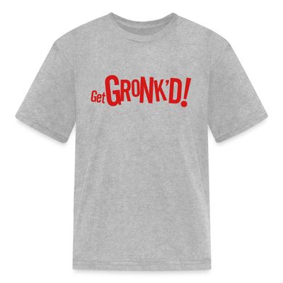 Spreadshirt Rob Gronkowski Get Gronk'd Kid's T-Shirt, L, Heather Gray