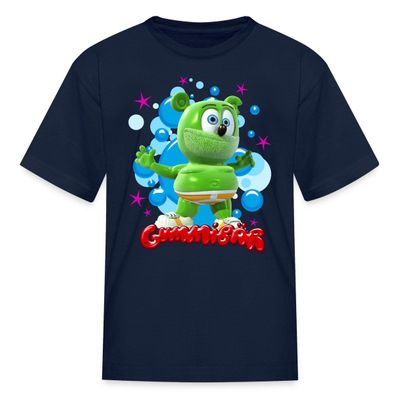 Spreadshirt Gummibr Gummy Bear Song Official License Kid's T-Shirt, L, Navy